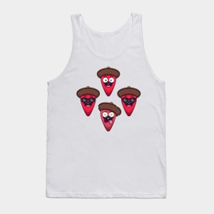 Funny Mexican Red Pepper Sticker Pack Tank Top